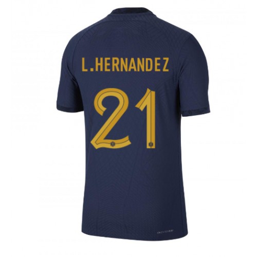 Echipament fotbal Franţa Lucas Hernandez #21 Tricou Acasa Mondial 2022 maneca scurta